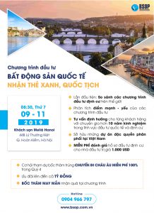 Chương trình "Đầu tư bất động sản quốc tế nhận thẻ xanh, quốc tịch" tháng 11 dau tu bat dong san quoc te